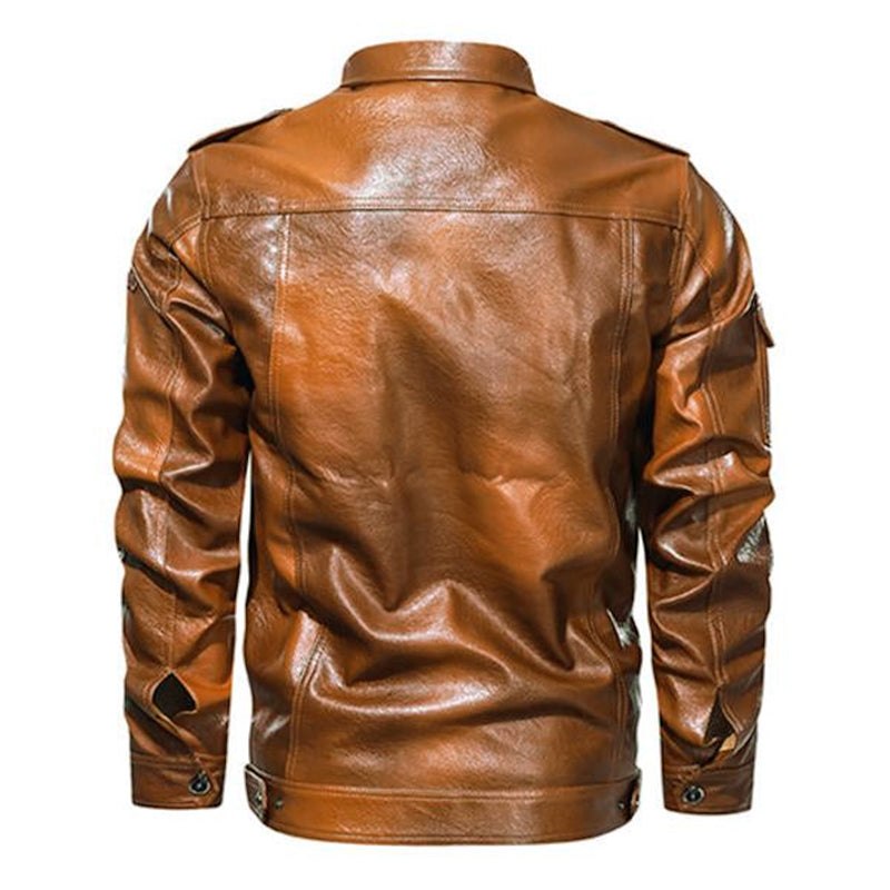 MENS CASUAL LEATHER JACKET 17511848M