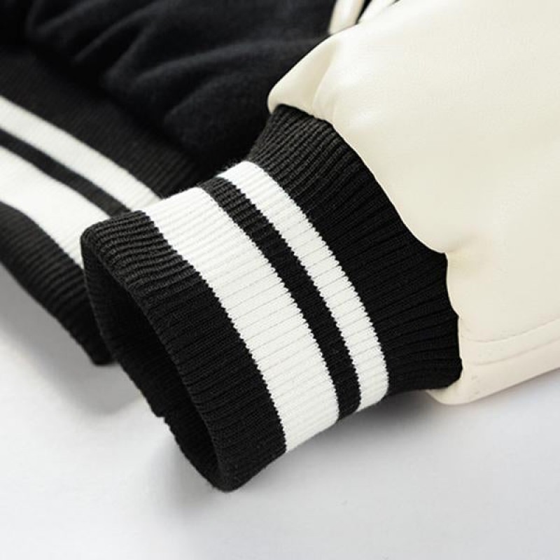 Mens Casual Slim Thin Cotton Wool Colorblock Baseball Jacket 39620548M