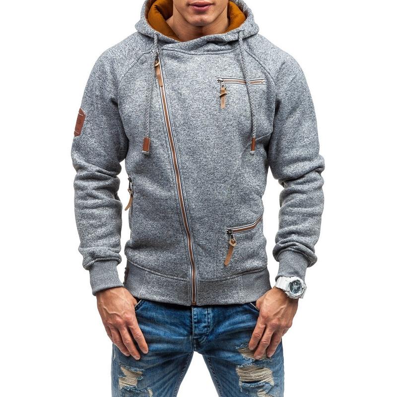Mens Side Zip Pocket Hoodie 92087521X