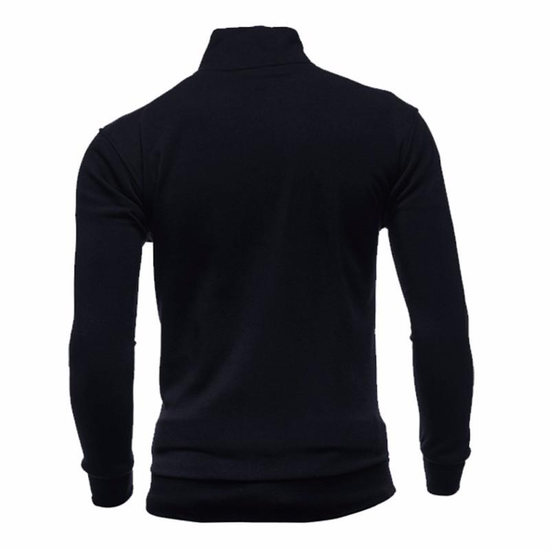 Mens Zipper Stand Collar Sports Sweatshirt 84607646X