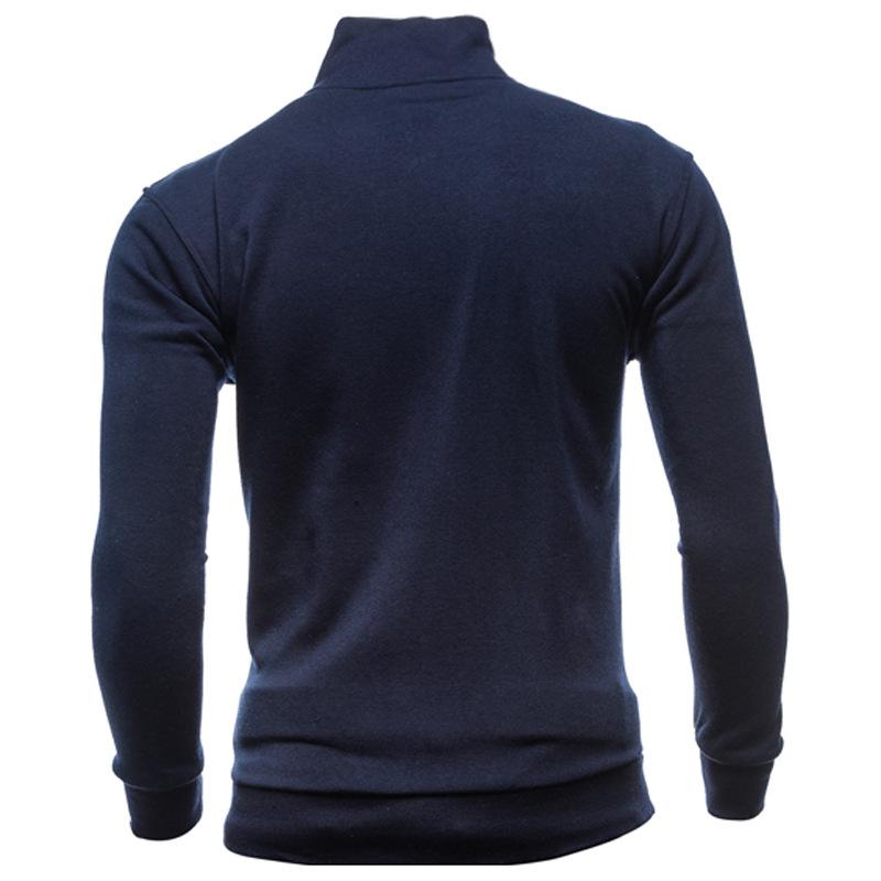 Mens Zipper Stand Collar Sports Sweatshirt 84607646X