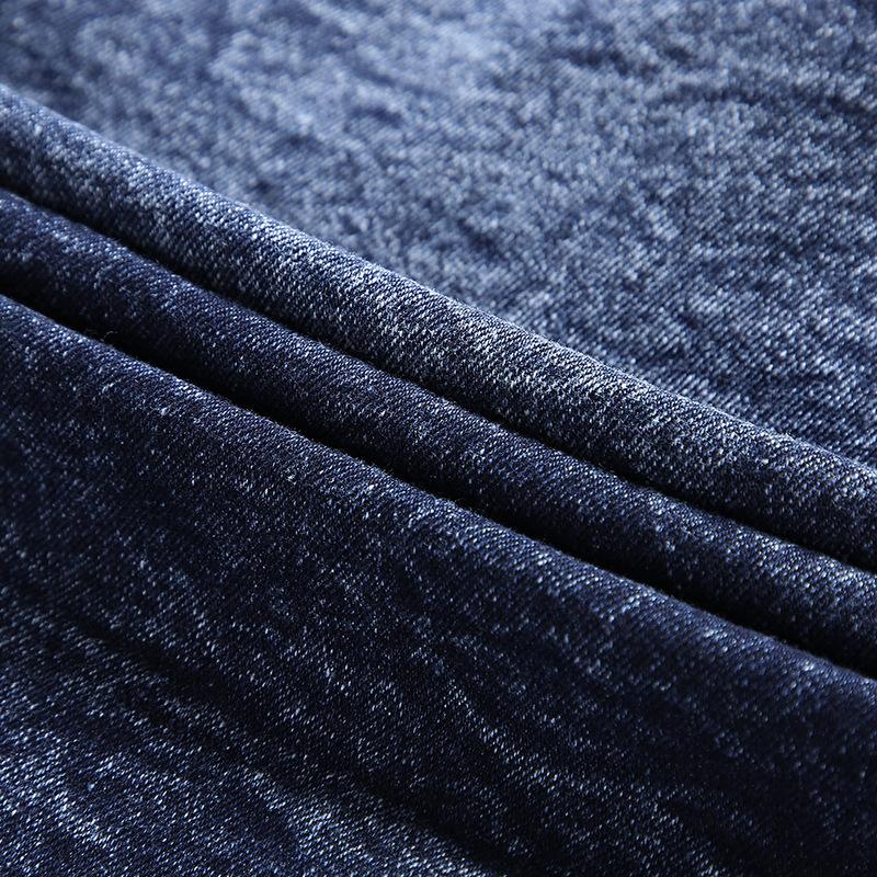 Mens Vintage Stand Collar Stretch Wash Denim Jacket 61904666M