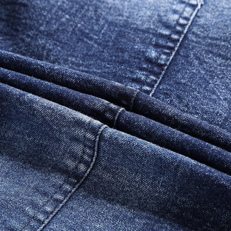 Mens Vintage Stand Collar Zipper Slim Denim Jacket 67794950M