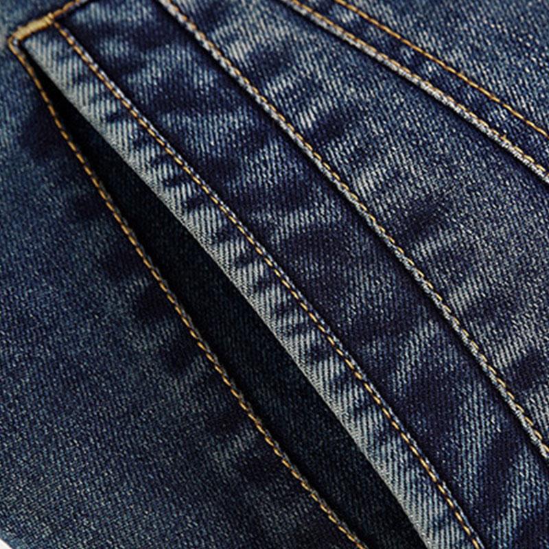Mens Casual Lapel Slim Fit Fleece Denim Jacket 97832816M