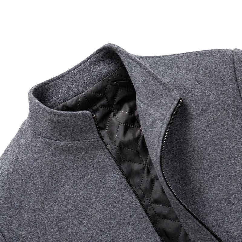 Mens Casual Stand Collar Quilted Jacket 94569927X