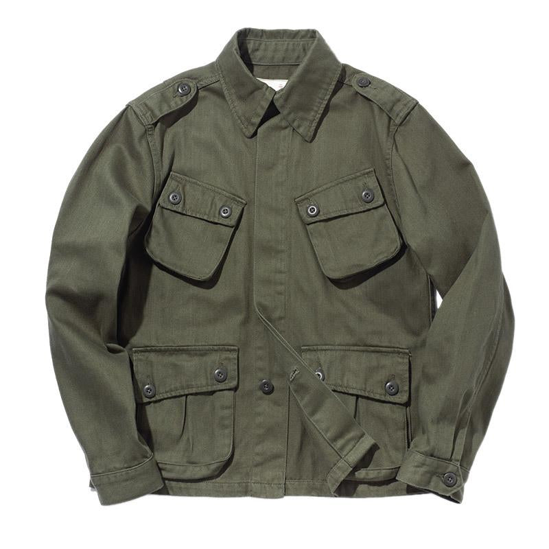Mens Vintage Multi Pocket Biker Cargo Jacket 93075452Y