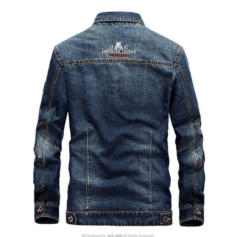 Mens Denim Casual Loose Jacket 96604351M