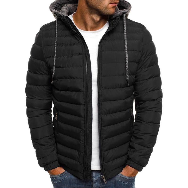 Mens Casual Hooded Long Sleeve Padded Jacket 49772328M