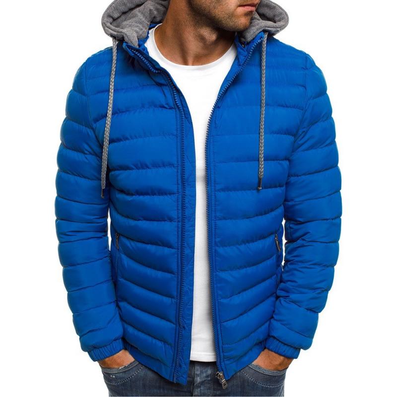 Mens Casual Hooded Long Sleeve Padded Jacket 49772328M