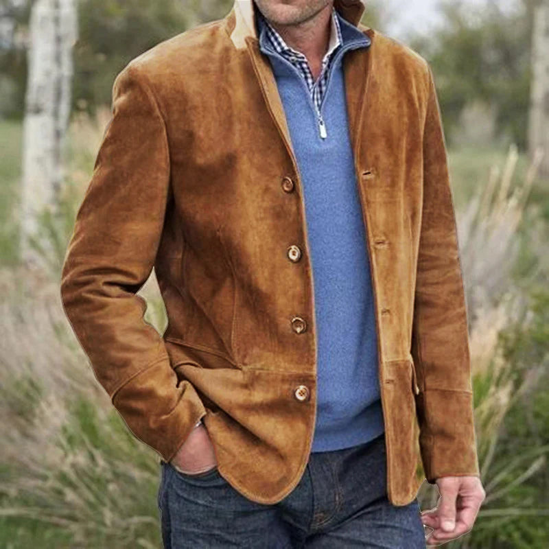 Mens Vintage Casual Single Breasted Blazer 08585596M