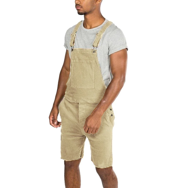 Mens Vintage Denim Shorts Overalls 73761537Y