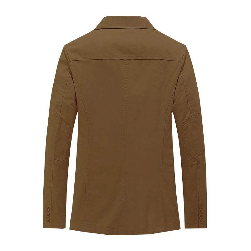 Mens Casual  Lapel Solid Color Single Breasted Blazer 24789919M