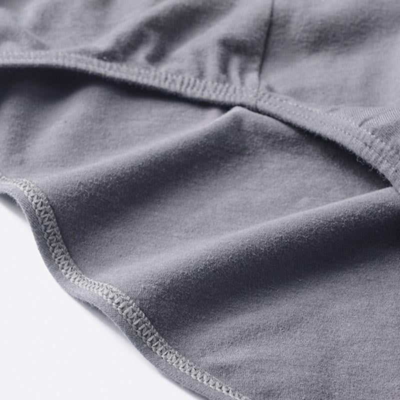 Mens Casual Cotton Breathable Comfort Letter Briefs 4 Packs 29670925M