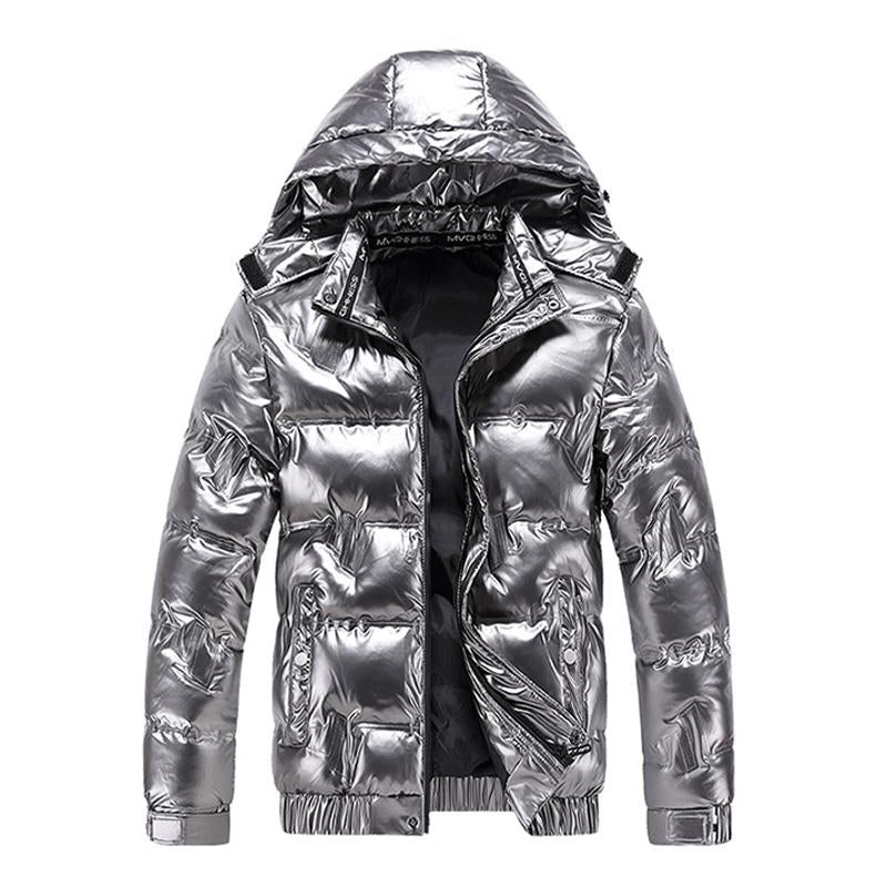 Mens Casual Hooded Long-sleeved Thermal Padded Coat 40525003M