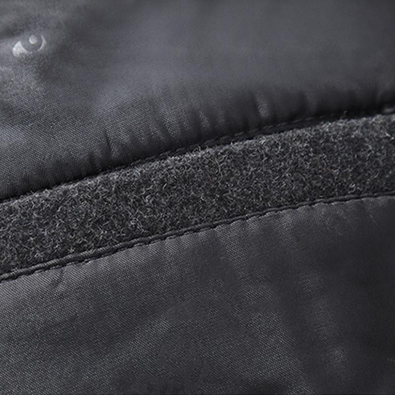 Mens Vintage Woolen Blended Double Collar Zippered Single Breasted Slim Coat 69068984M