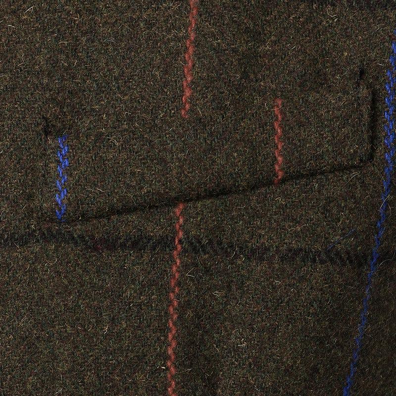 Mens Vintage Plaid V Neck Double Breasted Suit Vest 70463888Z