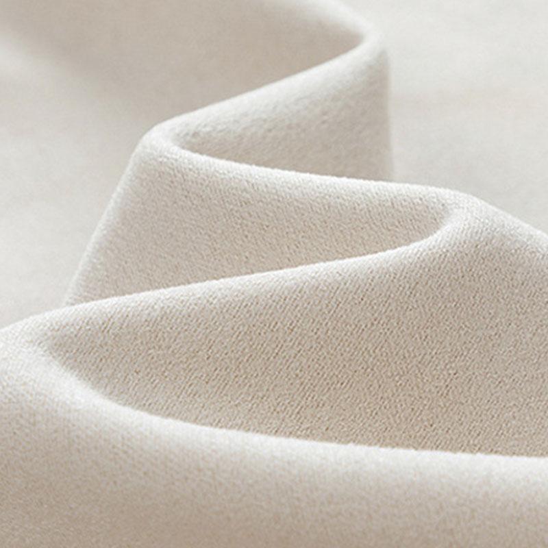 Mens Vintage Solid Color Suede Round Neck Loose Pullover Sweatshirt 99370869M