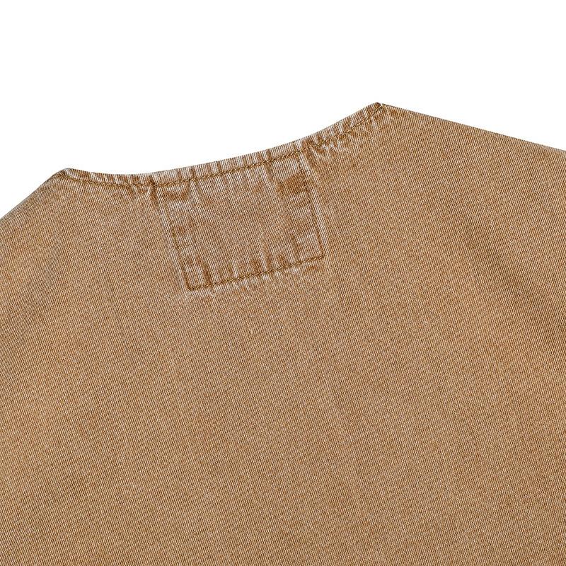 Mens Vintage Multi-Pocket Denim V-Neck Vest 98299084X