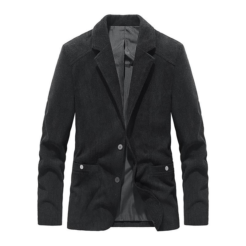 Mens Casual Corduroy Lapel Loose Single Breasted Blazer 94496705M