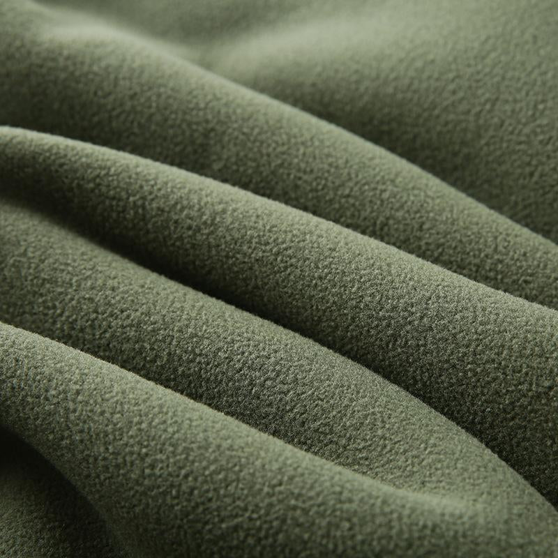 Mens Vintage Solid Color Sherpa Plush Warm Hooded Vest 19229618Y