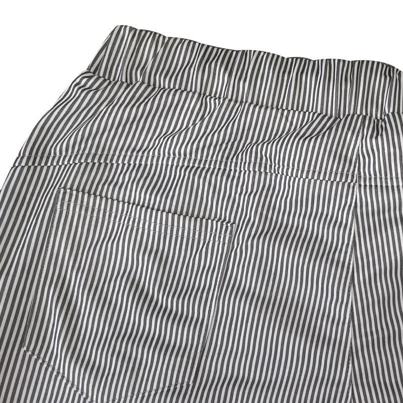 Mens Casual Lace-Up Slim Striped Pants 99725833X