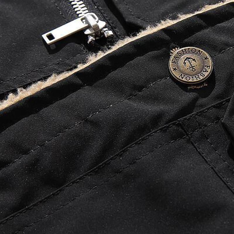 Mens Casual Sherpa Lapel Lapel Single Breasted Slim Vest 88395228M