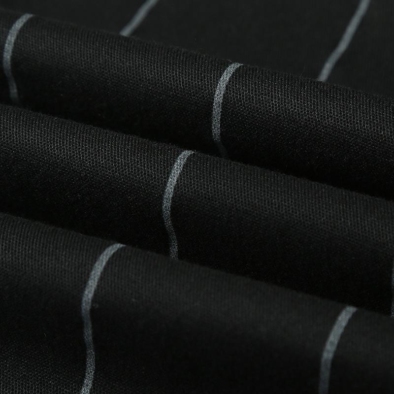 Mens Striped Straight Slim Suit Trousers 58718128Z
