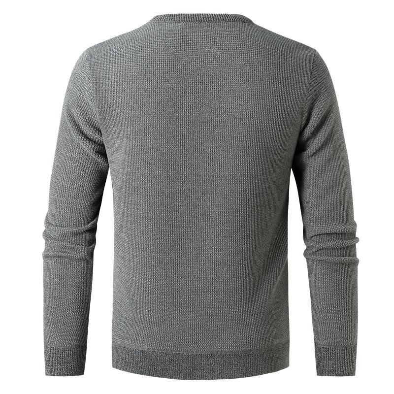 Mens Round Neck Casual Loose Inner Sweater 78409484X