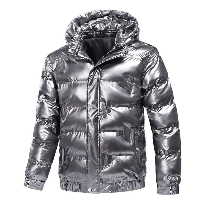 Mens Casual Hooded Long-sleeved Thermal Padded Coat 40525003M