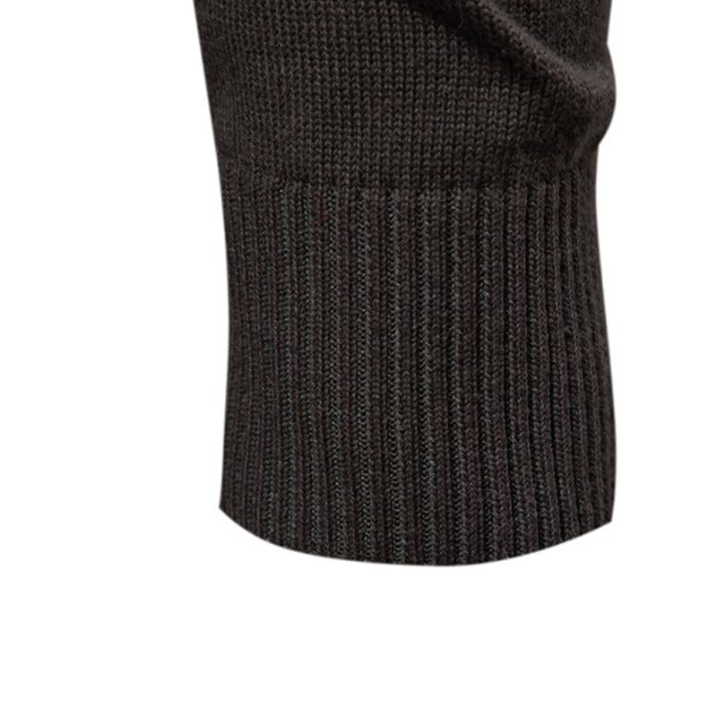 Mens Solid Color V-neck Knitted Cardigan Jacket 88508346X