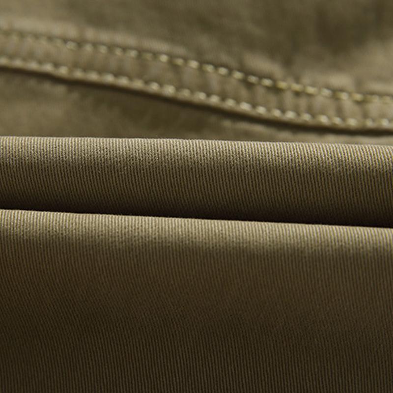Mens Casual Solid Color Loose Multi-Pocket Cargo Pants 89116236M
