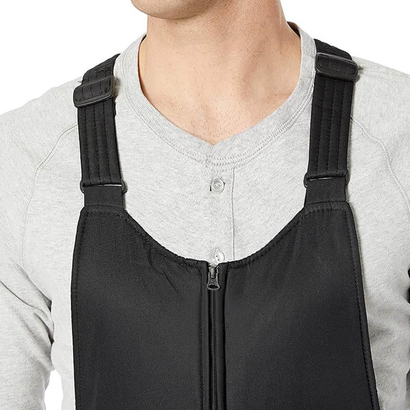 Mens Solid Color Loose Ski Bib Overalls 55867886X