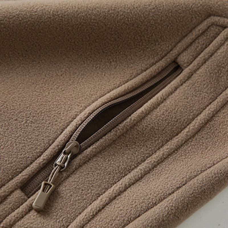 Mens Thickened Loose Double-sided Fleece Hooded Jacket 41488720X