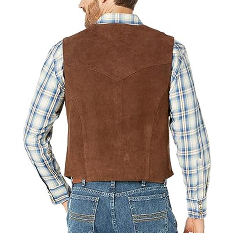 Mens Western Vintage Single Breasted Vest 22873807Y