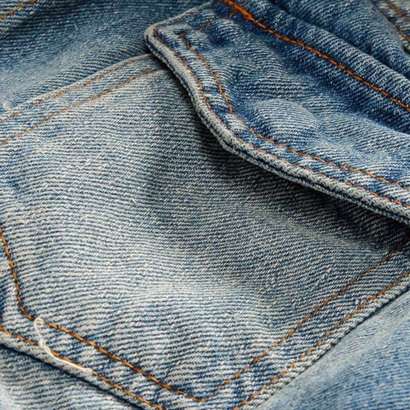 Mens Casual Sherpa Plush Hooded Multi-Pocket Denim Jacket 58313130Y