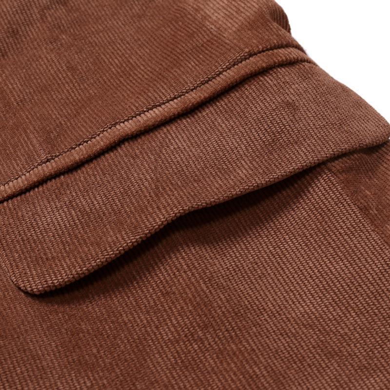 Mens Casual Solid Color Corduroy Lapel Blazer 31425349Y