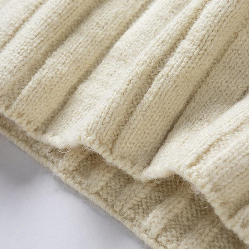 Mens Casual Solid Color Turtleneck Loose Pullover Sweater 08011827M