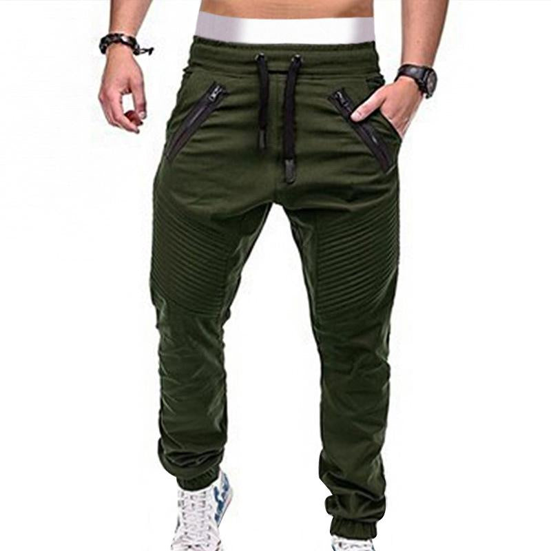 Mens Casual Lace-up Elastic Waist Loose Sweat Pants 27096396M