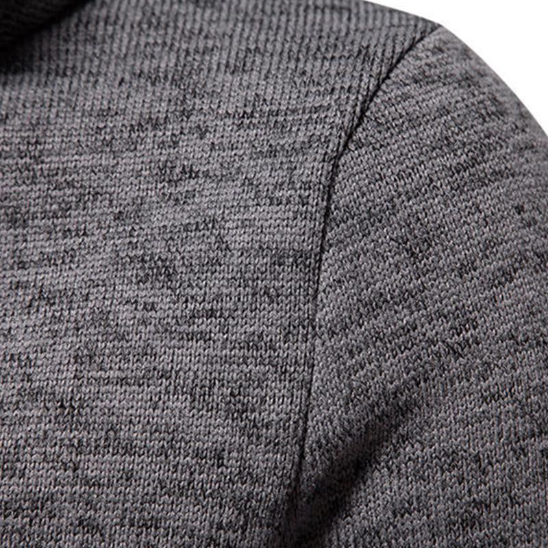 Mens Casual Pile Collar Warm Long Sleeve Pullover Sweatshirt 31492774M