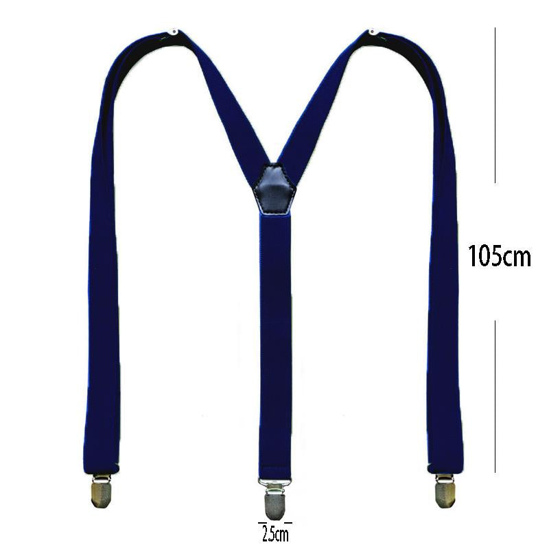 Mens Vintage British Style Stretch Suit Pants Suspenders 85425709Y