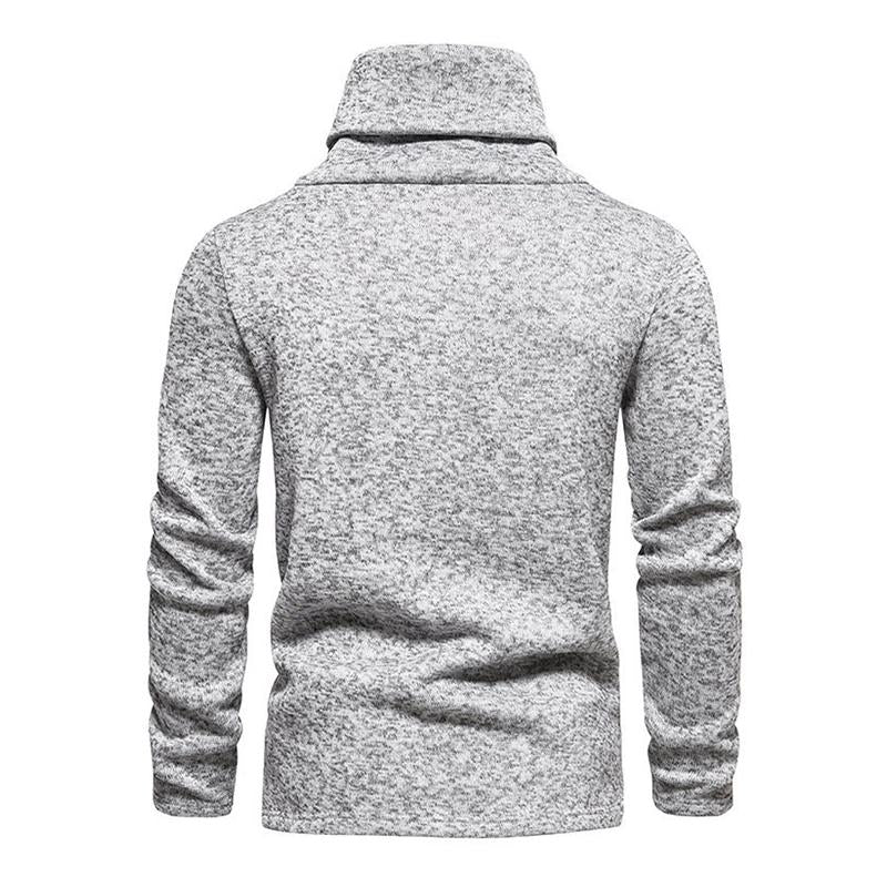 Mens Casual Pile Collar Warm Long Sleeve Pullover Sweatshirt 31492774M