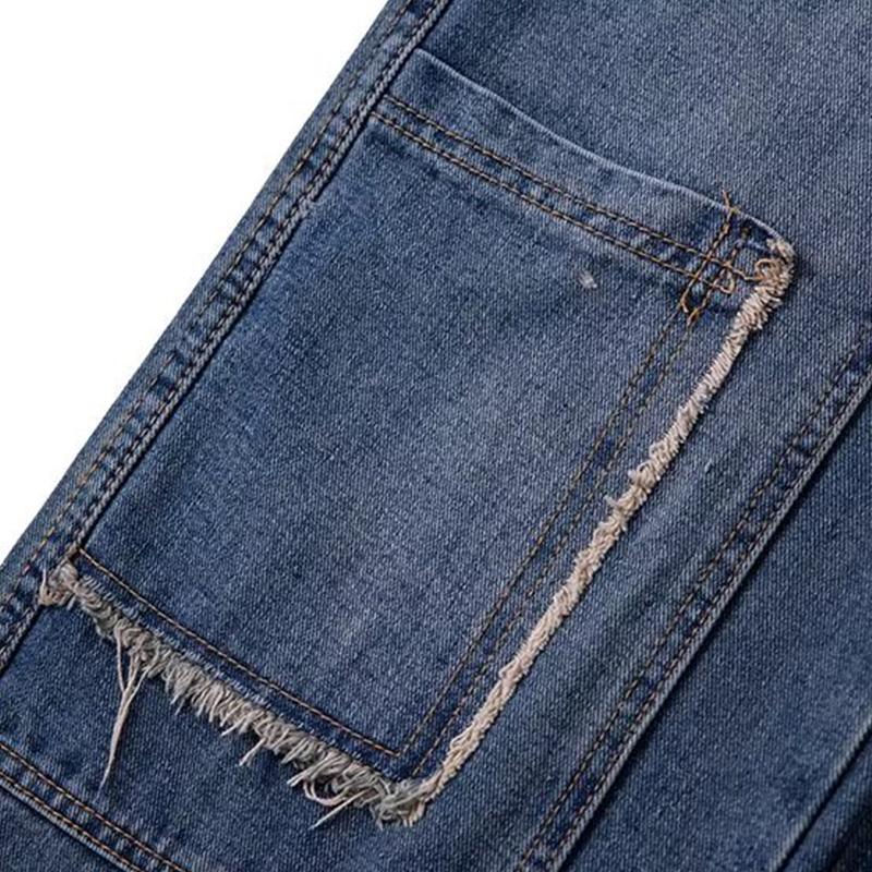 Mens Vintage Wash Workwear Loose Straight Wide Leg Jeans 29724550M