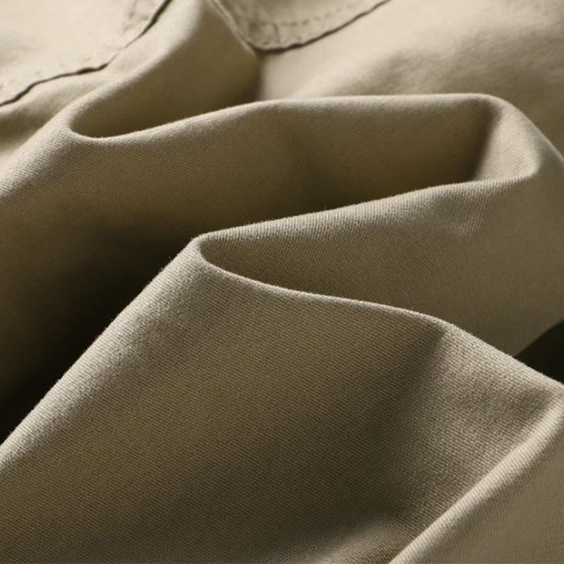 Mens Casual Thin Cotton Zipper Loose Stand Collar Long Sleeve Jacket 46891501M