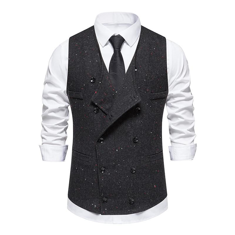 Mens Vintage Double Breasted Suit Vest (Shirt and Tie Excluded) 44210081M