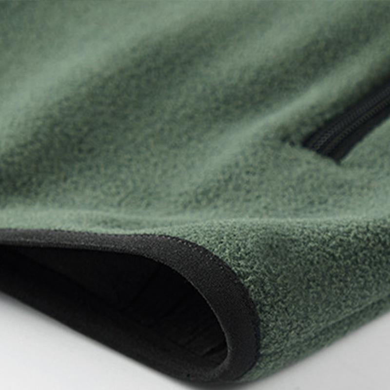 Mens Casual Stand Collar Thin Fleece Polar Fleece Warm Loose Vest 13778258M