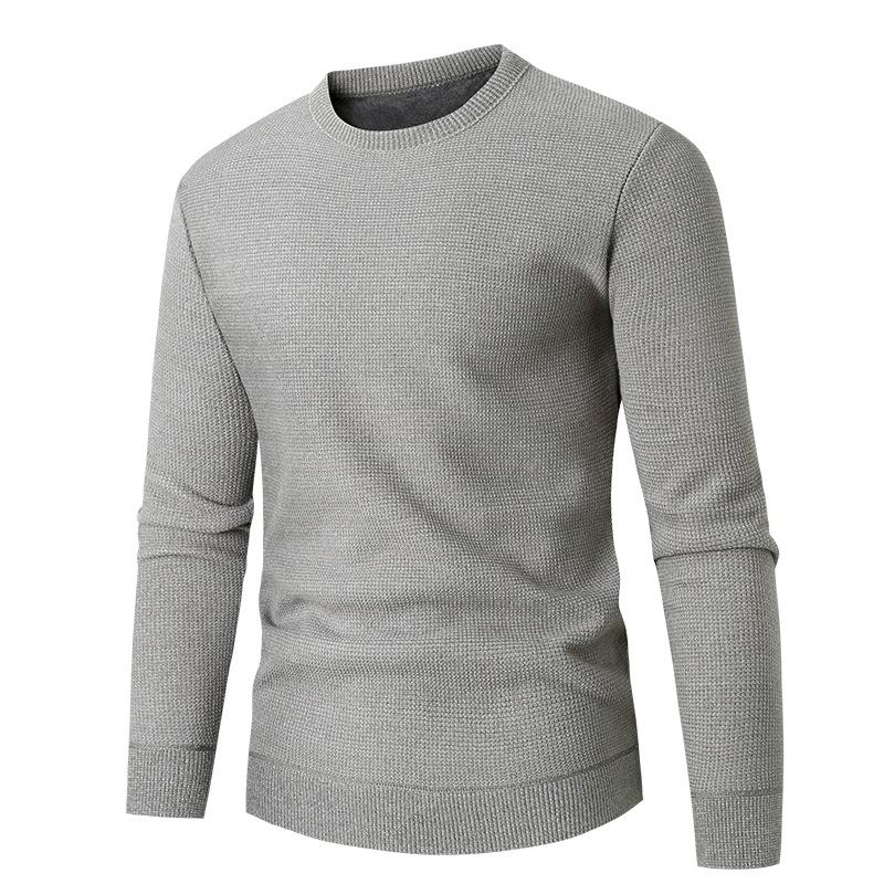 Mens Round Neck Casual Loose Inner Sweater 78409484X