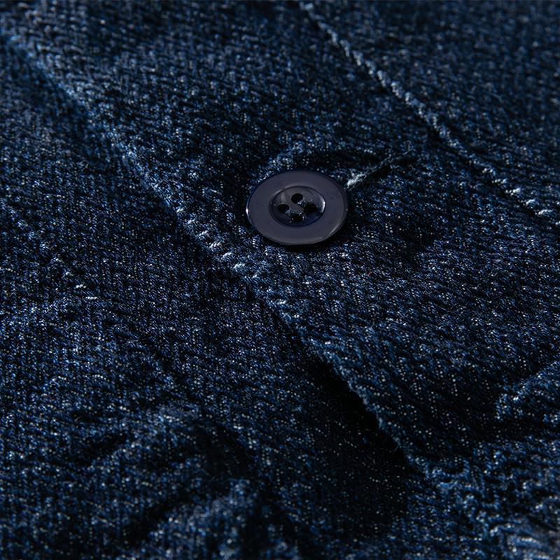 Mens Loose Cargo Large Pocket Denim Vest 73226353Y