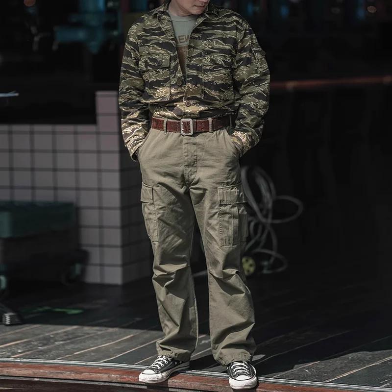 Mens Camouflage Print Lapel Shirt Jacket 42403816X