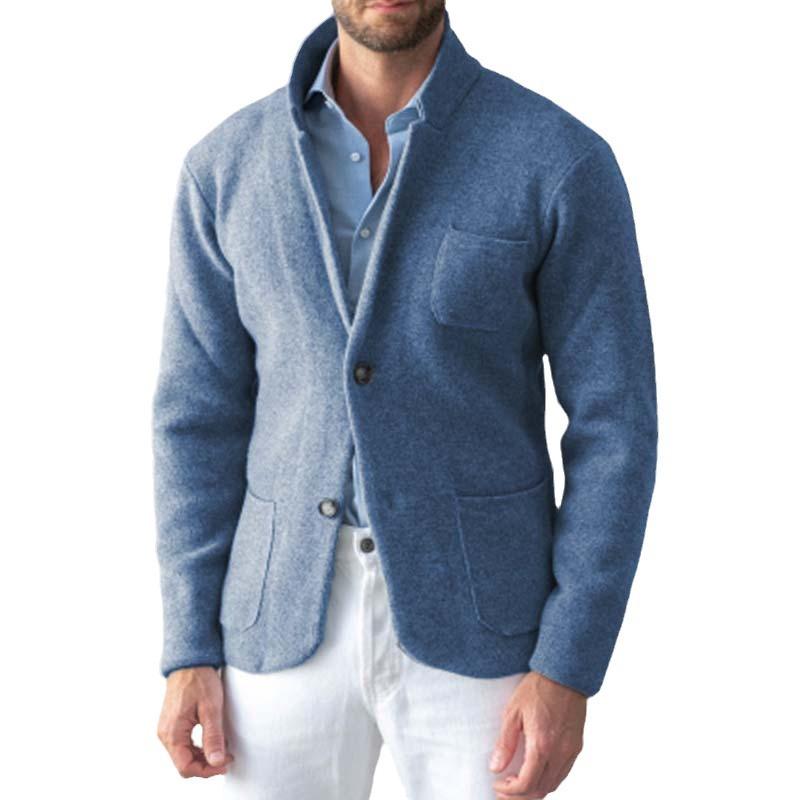 Mens Solid Color Stand Collar Casual Jacket 97171034X