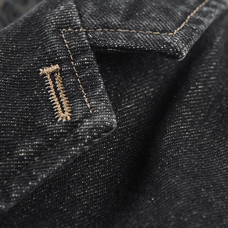 Mens Vintage Wash Lapel Single Breasted Fitted Denim Blazer 71294621M